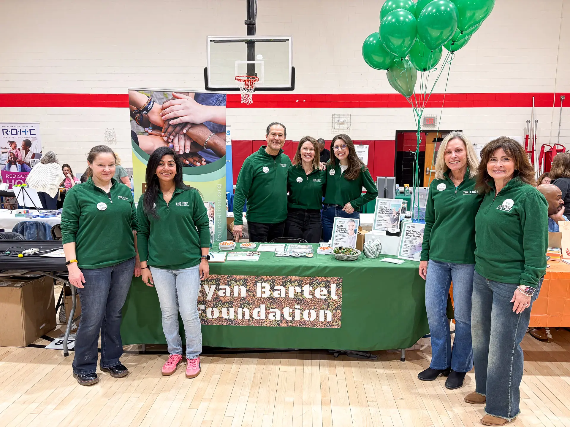 Ryan Bartel Foundation team members visiting a partner school community