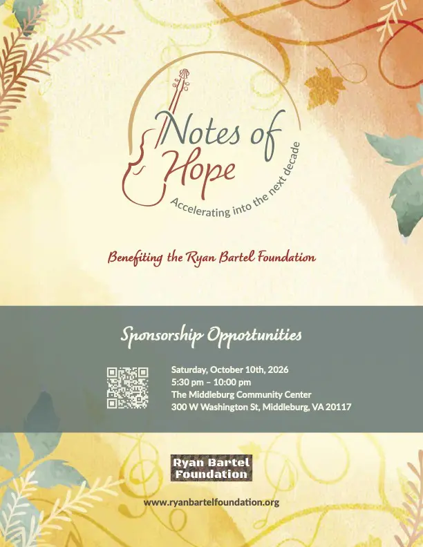 NOH-2026-Sponsorship-Packet-8.5x11 - The Ryan Bartel Foundation Cover of the Notes of Hope 2026 sponsorship brochure